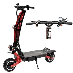 Plus récent prix de gros pliant électrique scooter 60V 6000W longue portée max vitesse 100 mph étanche t10 escooter Ue allemand