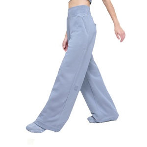 Pantalones de Yoga de Pierna Ancha y Cintura Media para Mujer, Cintura Elástica, Ajuste Regular, Spandex/Nailon, Ropa Deportiva para Primavera - Product Image 3