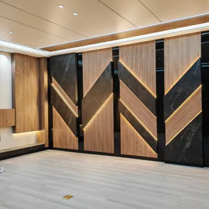 PVC Marble Wall Shower Wall Panels Interior Decoration Marble Wall Panel Bamboo Charcoal Wood Veneer