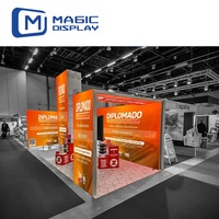 Boîte à lumière LED pliable 20*10 à montage rapide pour conférences, présentoirs d'exposition, panneaux de fond de stand et salons professionnels