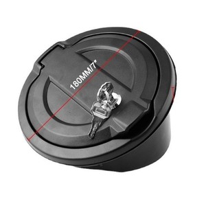 Tapa del tanque de combustible del coche, cerradura con llave de 180mm x 115mm para Jeep Wrangler JL JLU 2018-2019, pieza de repuesto - Product Image 3