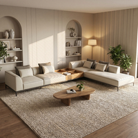 Canapés modulaires sectionnels personnalisés, canapé combiné Divano, canapé en forme de L pour salon, ensemble de canapés pour villa, hôtel, meubles de luxe