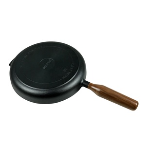 Nouvelle poêle à crêpes en fonte écologique <span class=keywords><strong>de</strong></span> gros, poêle en fonte polie et lisse pour crêpes, tortillas, plaque chauffante - Product Image 3