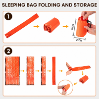 Sac de couchage de survie thermique imperméable qui reflète 90 % de la chaleur corporelle pour le camping et la randonnée