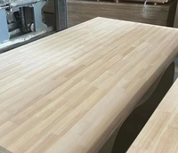 Planche en bois de caoutchouc séché au four de qualité supérieure pour projets de décoration intérieure