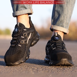Chaussures de sécurité professionnelles ESING BJ062 pour hommes, respirantes, légères, avec embout en acier et tige en maille, pour usage en usine, toutes saisons - Product Image 4