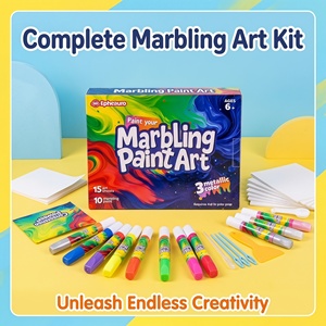 Kit de Pintura para Marbellado Todo en Uno, Set de Pintura para Marbellado con Agua para Niños, Regalo Creativo de Arte y Manualidades para Niñas y Niños OEM y ODM - Product Image 1