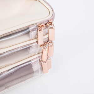 Sac de rangement multifonctionnel en cuir TPU multicouche avec fermeture éclair, fabriqué en usine BSCI, transparent, pour cosmétiques de voyage, couleur personnalisée - Product Image 5