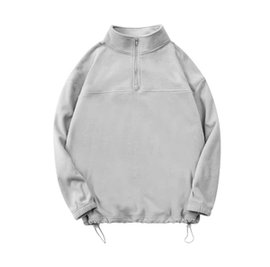 Dropshipping alta calidad logotipo personalizado Sudadera con capucha invierno peso pesado Zip up Stand collares sudaderas pulóver Zip Fleece hombres - Product Image 6