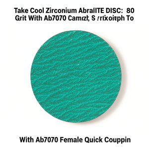Disco Abrasivo de Zirconio Ttake Cool, Grano 80, con Acoplamiento Rápido Hembra AB7070 - Product Image 2
