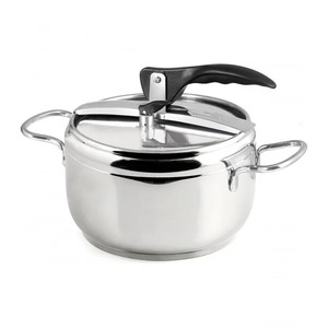 Pentola a pressione in acciaio inox da 3 litri con coperchio e manici per una cottura rapida - Product Image 1