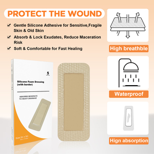 Risenmed phẫu thuật vô trùng tự nhiên thoáng khí và không đau Silicone bọt mặc quần áo - Product Image 6