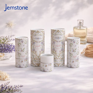 Cajas Redondas de Cartón para Cosméticos, Diseño Personalizado de Lujo, Tubos de Papel Blanco para Perfumes, Aceites Esenciales y Aromaterapia - Product Image 4