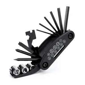 16 In 1 tasca multifunzione Mini strumento di riparazione della bicicletta portatile chiave esagonale strumenti per cacciavite da ciclismo Kit di strumenti di riparazione per Mountain Bike