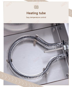 0-60 RPM 조절 가능한 전기 미니 커피 원두 로스터 400g 용량 스테인리스 스틸 + 석영 유리 드럼 원두 콩 로스팅 기계 - Product Image 3