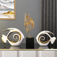 Ornements de décoration d'intérieur en céramique géométrique blanche faits à la main, style moderne et contemporain, créatifs et uniques, pour Noël, salon, table