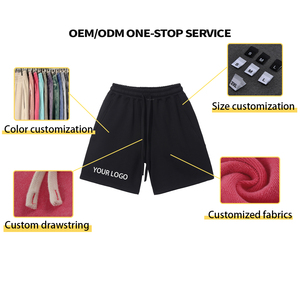 Shorts <span class=keywords><strong>Bermuda</strong></span> décontractés pour jeunes garçons, en tissu éponge de haute qualité avec empiècements, cordon de serrage, longueur genou - Product Image 6
