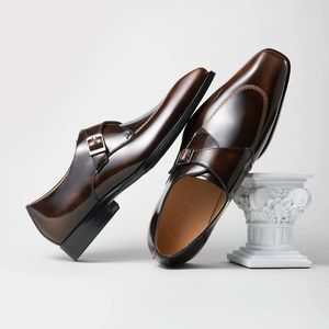 รองเท้าหนังแท้ผู้ชาย ระบายอากาศดี ทันสมัย สวมใส่สบาย น้ำหนักเบา เหมาะสำหรับธุรกิจ งานทางการ ลำลอง ใส่เที่ยวข้างนอก กันลื่น ใส่ในงานแต่งงานได้ - Product Image 3