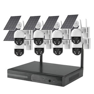 Système de vidéosurveillance <span class=keywords><strong>sans</strong></span> fil 8 canaux 2K <span class=keywords><strong>WIFI</strong></span> NVR Kit 4MP Caméra PTZ solaire Batterie <span class=keywords><strong>WIFI</strong></span> Ensemble de sécurité Vidéo Caméra de <span class=keywords><strong>surveillance</strong></span> solaire - Product Image 1
