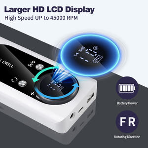 새로운 도착 판매 V2 전문 스테인레스 스틸 브러시리스 모터 손톱 제거 연마 기계 45000 RPM 휴대용 네일 드릴 - Product Image 4