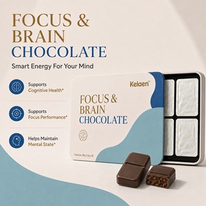 <span class=keywords><strong>Barre</strong></span> de chocolat Kelaen Focus and Brain, complément alimentaire, 8 pièces, 96g, pour l'apprentissage et le travail - Product Image 4