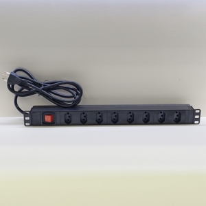 1U 19'' Rackmount 8 Ways Brasil PDU Power Distribution Unit Network Cabinet PDU - Product Image 5