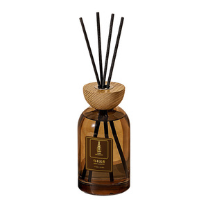 Reed <b>Diffuser</b> 350ml Wooden Cap Long Lasting Aroma For Bedroom Use Gardenia Fragrance - Product Image 3