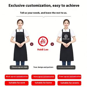 Wholesale Custom Logo Sleeveless Waist Bib <b>Apron</b> Korean <b>Kitchen</b> Catering Work Clothes Made Cotton/Polyester Waterproof Oil-Proof - Product Image 4