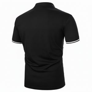 2025 nueva moda algodón poliéster Polo camisa hombres Stand Collar alta calidad manga corta hombres Polo camiseta - Product Image 1