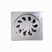 Grille de drain de sol rectangulaire moderne en acier inoxydable 304, surface brossée, écologique, anti-odeur, attrape-cheveux pour douche d'hôtel
