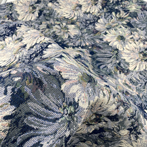 Venta al por mayor transpirable flor Jacquard tela poliéster algodón hilo teñido brocado para el hogar tapicería bolsas Juguetes - Product Image 4