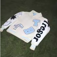 2025 Hit Product Chaquetas universitarias personalizadas para hombres Bordado de alta calidad Manga larga Tela de lona Fabricante directo