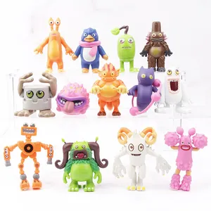 Wholesale 13 styles cartoon characters figure plastic animal model choir monster