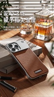 Casing Ponsel Kulit PC+PU Tanpa Bingkai Aromaterapi Mewah OEM untuk iPhone 16 Pro Max 14 13 12 11 15 Pro Max 16 Plus A-1105
