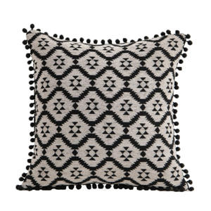 İran halısı atmak yastık kılıfı 18x18 inç, Tribal geometrik etnik pamuk keten dekoratif kare yastık kılıfı minder kapakları - Product Image 3