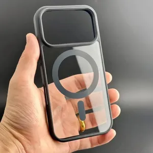 Custodia protettiva magnetica trasparente per <span class=keywords><strong>iPhone</strong></span> 17 serie 16 15 14 13 modelli Air Pro Plus Anti Scratch <span class=keywords><strong>Cover</strong></span> con magnete - Product Image 2