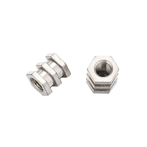 Écrous hexagonaux Airli en alliage de zinc M6 6x12mm pour accessoires de meubles et de quincaillerie de placards - Product Image 1