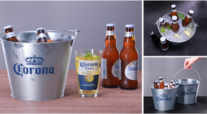 Bán buôn 5L Vòng mạ kẽm kim loại tin <span class=keywords><strong>Ice</strong></span> <span class=keywords><strong>Bucket</strong></span> cho 6 chai bia cho doanh số bán hàng mặt hàng khuyến mãi - Product Image 2