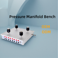 OEM Stainless Steel Pressure Manifold Table Multi-Port Calibration Electrical Measurement Testing Instrument
