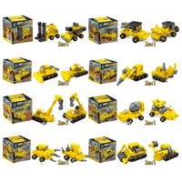 HTL Juego de Bloques de Construcción 2 en 1, Juguetes Educativos de Construcción DIY para Niños, Ladrillos de Partículas Pequeñas, Serie Policía Militar