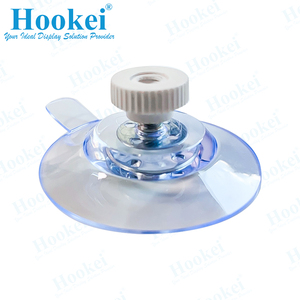 Gran oferta de 40mm, ventosas de gancho de Metal transparente de vidrio al vacío de silicona para supermercado - Product Image 5