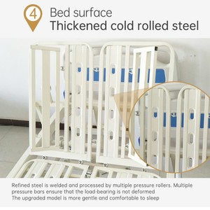 Krankenhausbett für Patienten mit Toiletten- und Kommodenfunktion, Medizinisches Pflegebett für die Frühe Heimpflege - Product Image 5