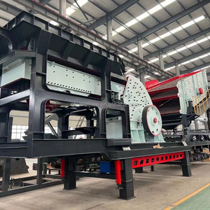 Trituradora de impacto hidráulica de planta de cribado de trituración móvil tipo rueda de gran oferta con rodamiento de Motor de núcleo trituradora de mandíbula de impacto móvil - Product Image 3