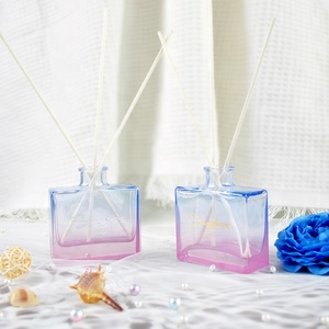 Trang Trí Nội Thất <span class=keywords><strong>Flat</strong></span> <span class=keywords><strong>Square</strong></span> Room 100Ml <span class=keywords><strong>Reed</strong></span> <span class=keywords><strong>Diffuser</strong></span> Chai Thủy Tinh Với Stopper Cho Trang Trí Nội Thất - Product Image 5