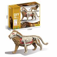 Kit de Modélisation Anatomique 3D DIY Tanystropheus 41 Pièces – Squelette et Organes Détachables – Jouet Scientifique Éducatif STEM sur les Dinosaures pour Enfants
