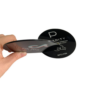 <span class=keywords><strong>Nfc</strong></span> Tags Vervaardigt Groothandel Programmeerbaar Acryl 3.93 Inches <span class=keywords><strong>Nfc</strong></span> Ronde Tiktok Volg Plaat 100Mm - Product Image 2