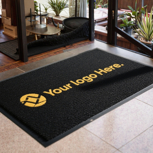 Tapis d'entrée personnalisé avec logo gratuit Tapis de bienvenue en nylon de 7mm d'épaisseur avec fonction lavable pour hôtel, bureau, maison - Product Image 1