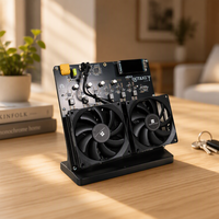 NerdOctaxe Rev3.1 Bitcoin Solo ASIC Miner 12Th/s 240W, prêt pour l'énergie solaire, faible bruit, ordinateur de bureau SHA256 pour le minage BTC BCH
