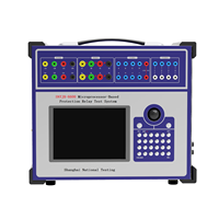 Ensemble professionnel de test d'injection de courant secondaire six phases, calibrateur de relais six phases, testeur de relais de courant pour le test de relais