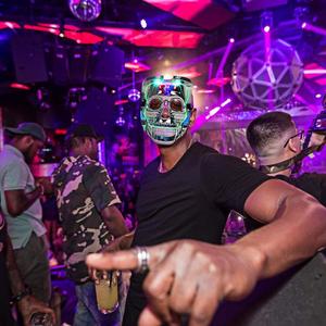 Masques de <span class=keywords><strong>DJ</strong></span> pour mascarade, lumineux, activés par le son, <span class=keywords><strong>masque</strong></span> LED EL Wire pour fête - Product Image 3